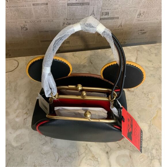 COACH x Disney Mickey Mouse Keith Haring Kisslock Bag - Picture 7 of 10